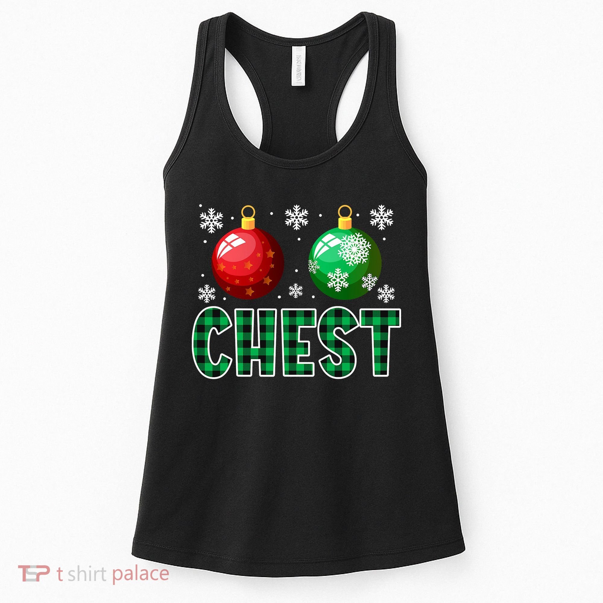 Chest Nuts Christmas Funny Couples Christmas Chestnuts Women's Tank Top
