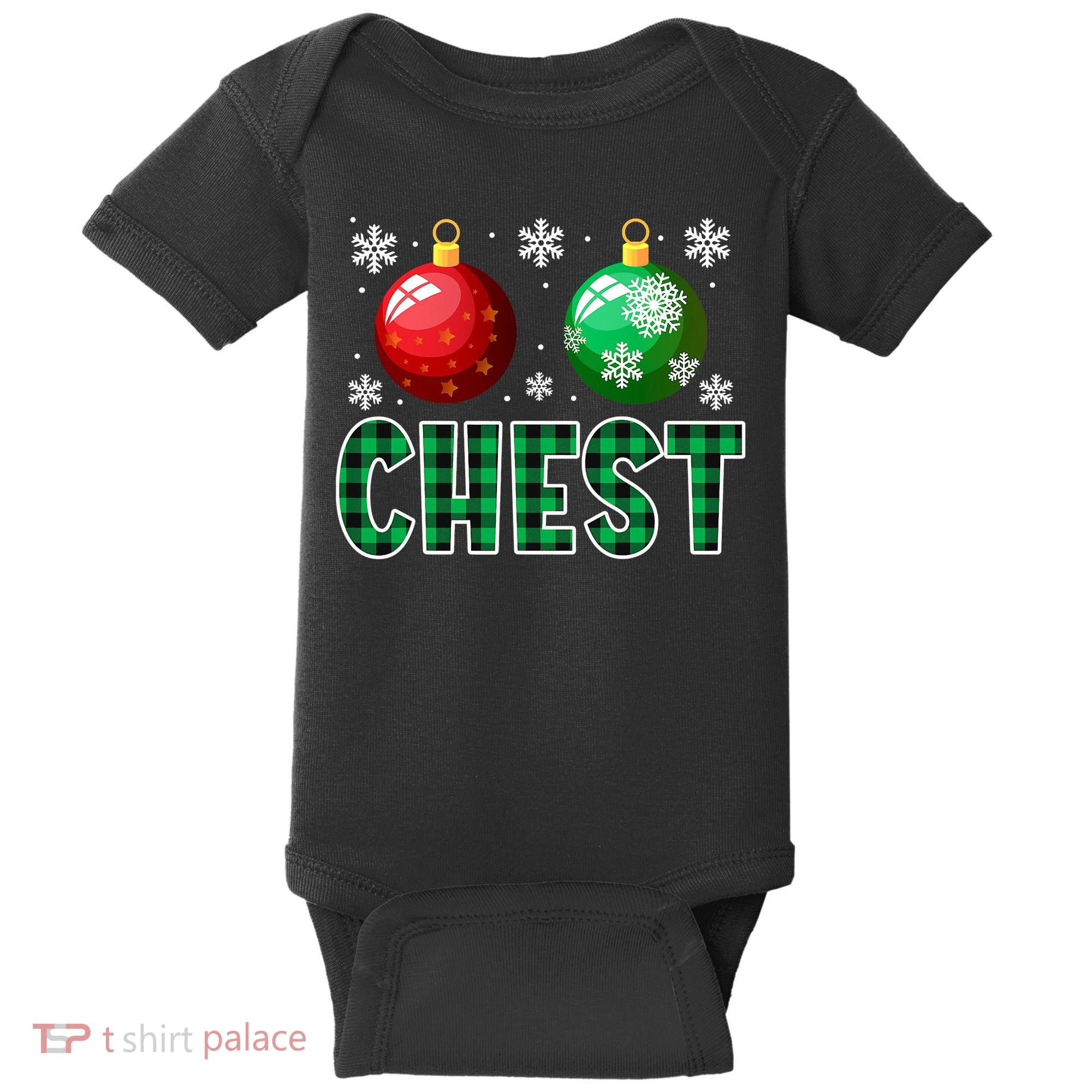 Chest Nuts Christmas Funny Couples Christmas Chestnuts Baby Bodysuit
