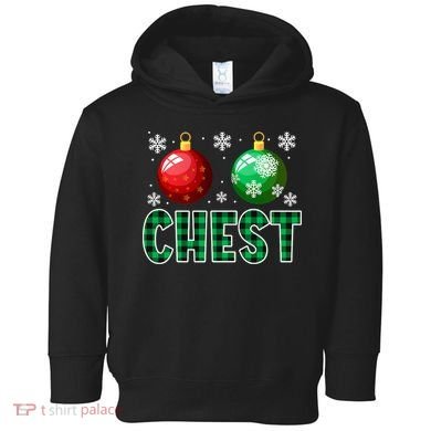 Chest Nuts Christmas Funny Couples Christmas Chestnuts Toddler Hoodie