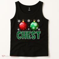 Chest Nuts Christmas Funny Couples Christmas Chestnuts Tank Top thumb 2