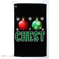 Chest Nuts Christmas Funny Couples Christmas Chestnuts Golf Towel thumb 0