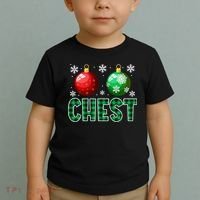 Chest Nuts Christmas Funny Couples Christmas Chestnuts Toddler T-Shirt thumb 2