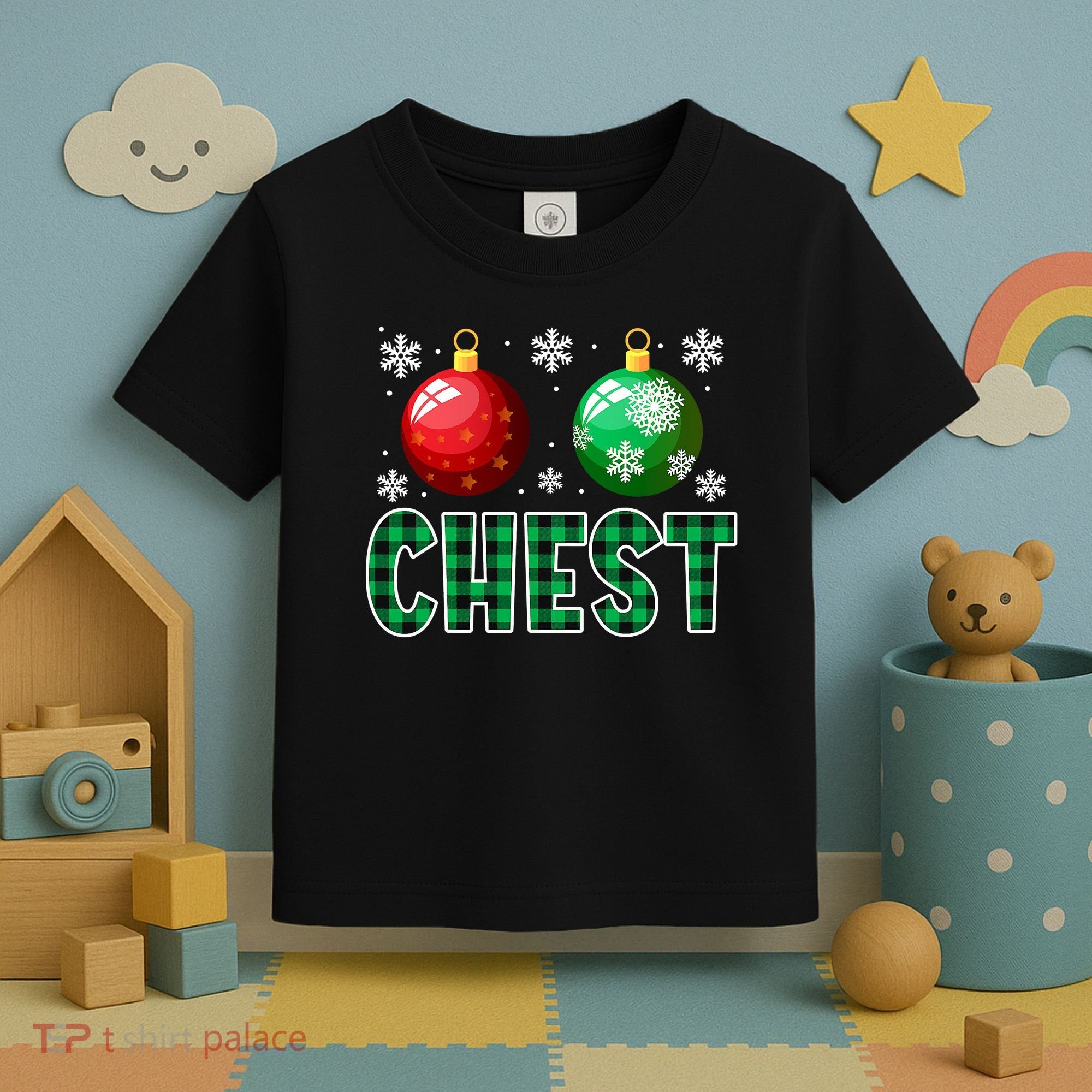 Chest Nuts Christmas Funny Couples Christmas Chestnuts Toddler T-Shirt
