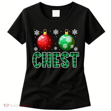 Chest Nuts Christmas Funny Couples Christmas Chestnuts Women's T-Shirt