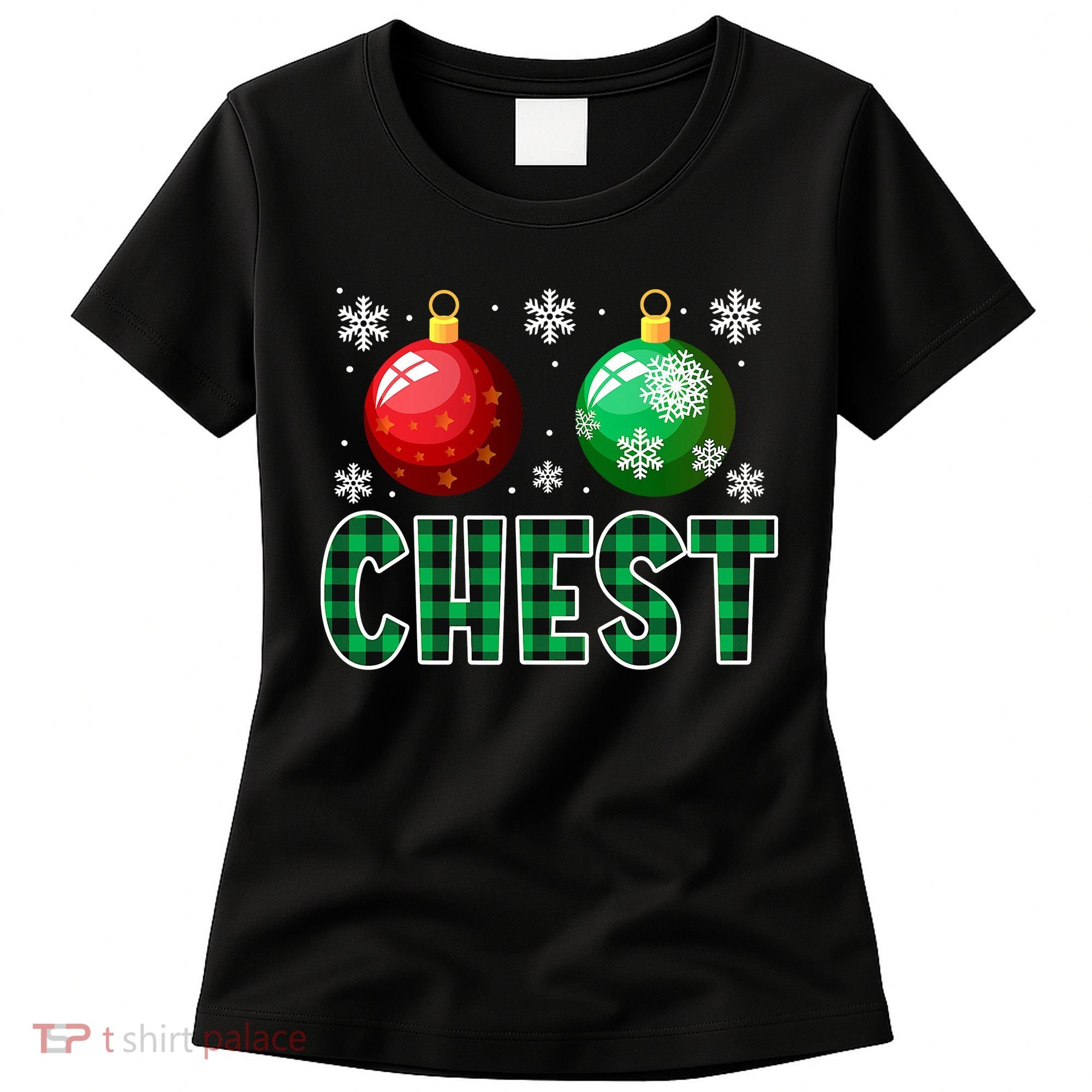 Chest Nuts Christmas Funny Couples Christmas Chestnuts Women's T-Shirt