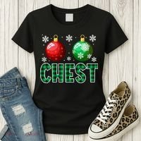 Chest Nuts Christmas Funny Couples Christmas Chestnuts Women's T-Shirt thumb 3