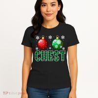 Chest Nuts Christmas Funny Couples Christmas Chestnuts Women's T-Shirt thumb 4