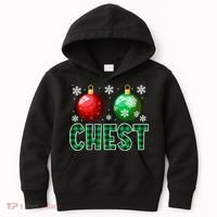 Chest Nuts Christmas Funny Couples Christmas Chestnuts Kids Hoodie thumb 0