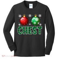 Chest Nuts Christmas Funny Couples Christmas Chestnuts Kids Long Sleeve Shirt thumb 0