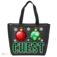 Chest Nuts Christmas Funny Couples Christmas Chestnuts Tote Bag thumb 0