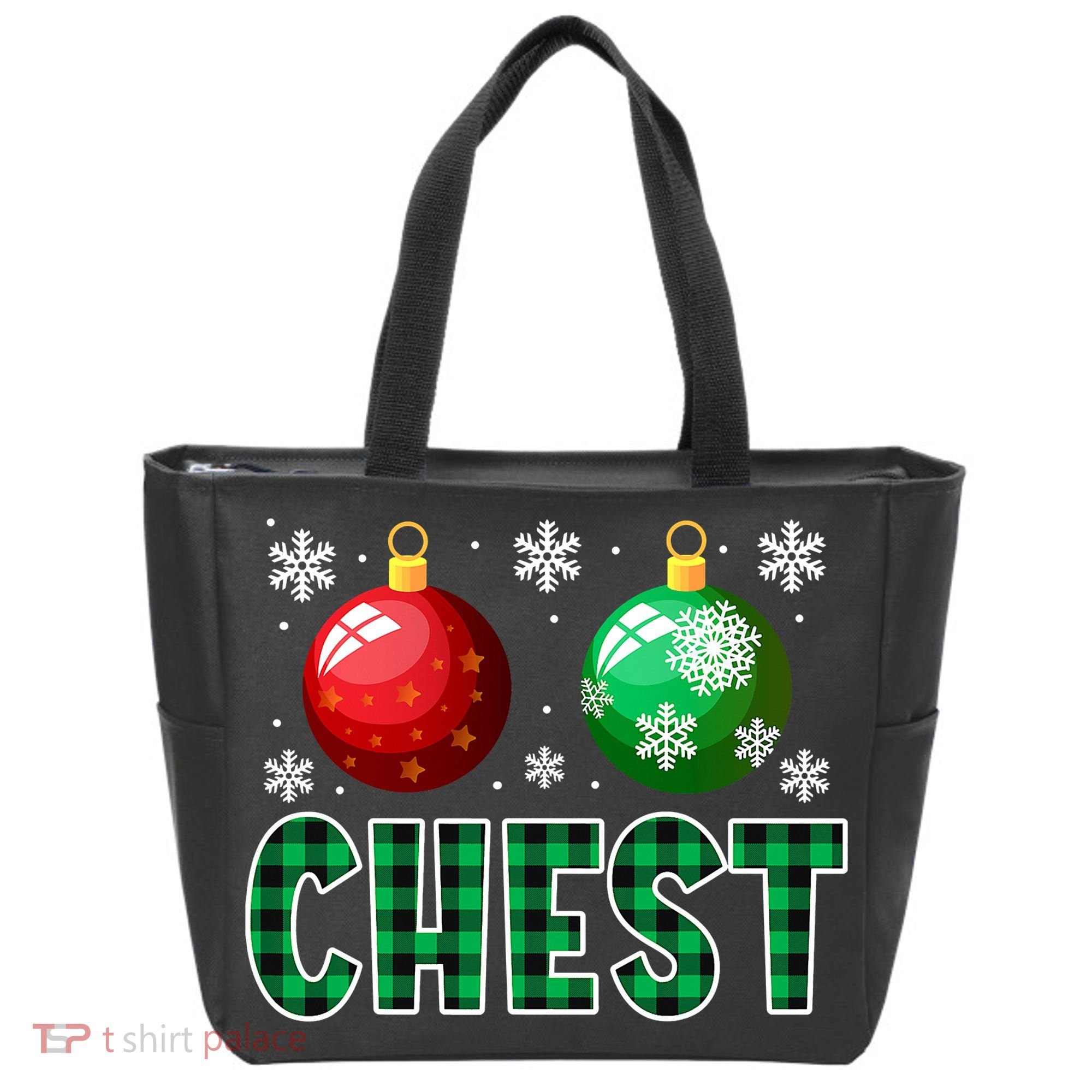 Chest Nuts Christmas Funny Couples Christmas Chestnuts Tote Bag