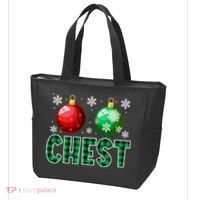 Chest Nuts Christmas Funny Couples Christmas Chestnuts Tote Bag thumb 3