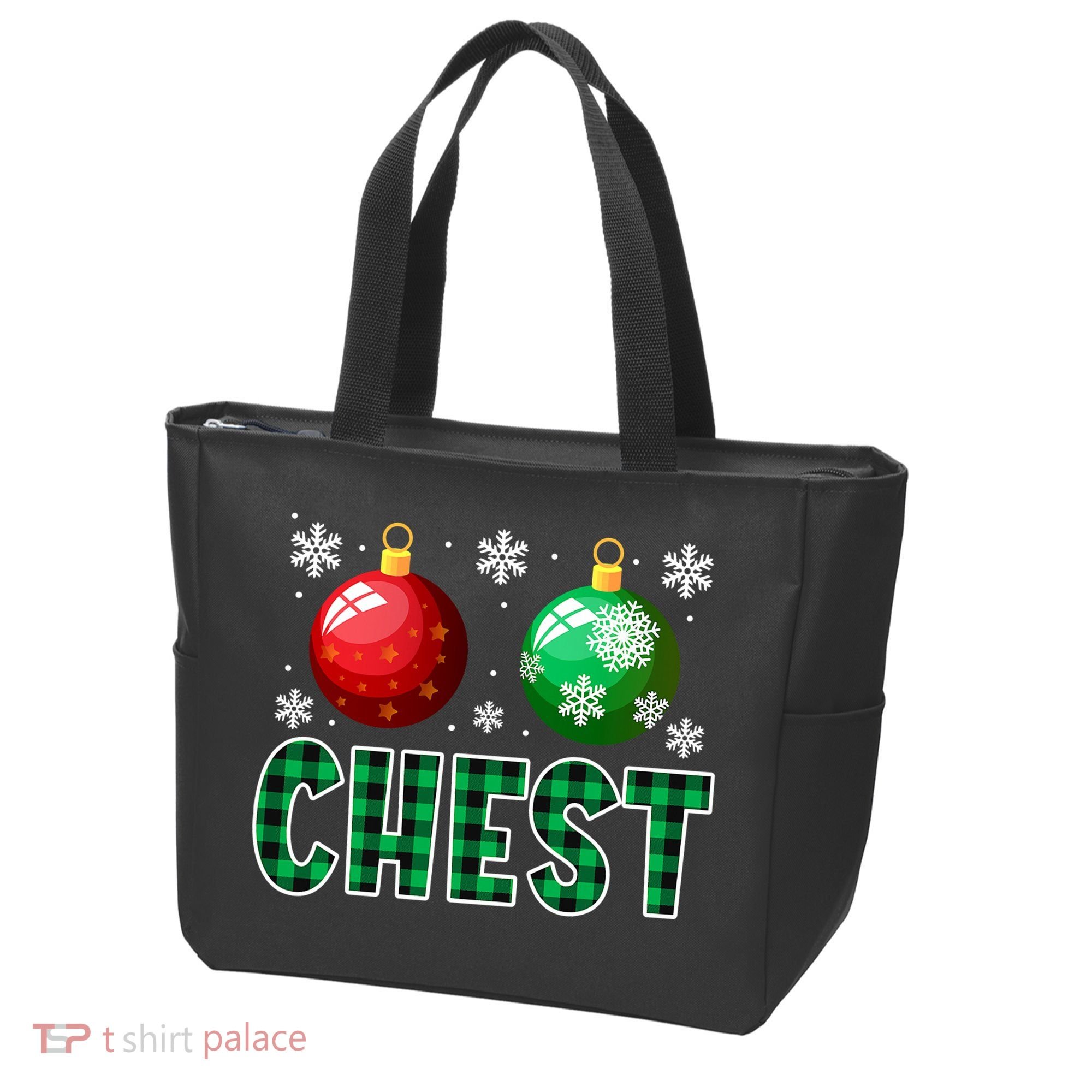 Chest Nuts Christmas Funny Couples Christmas Chestnuts Tote Bag