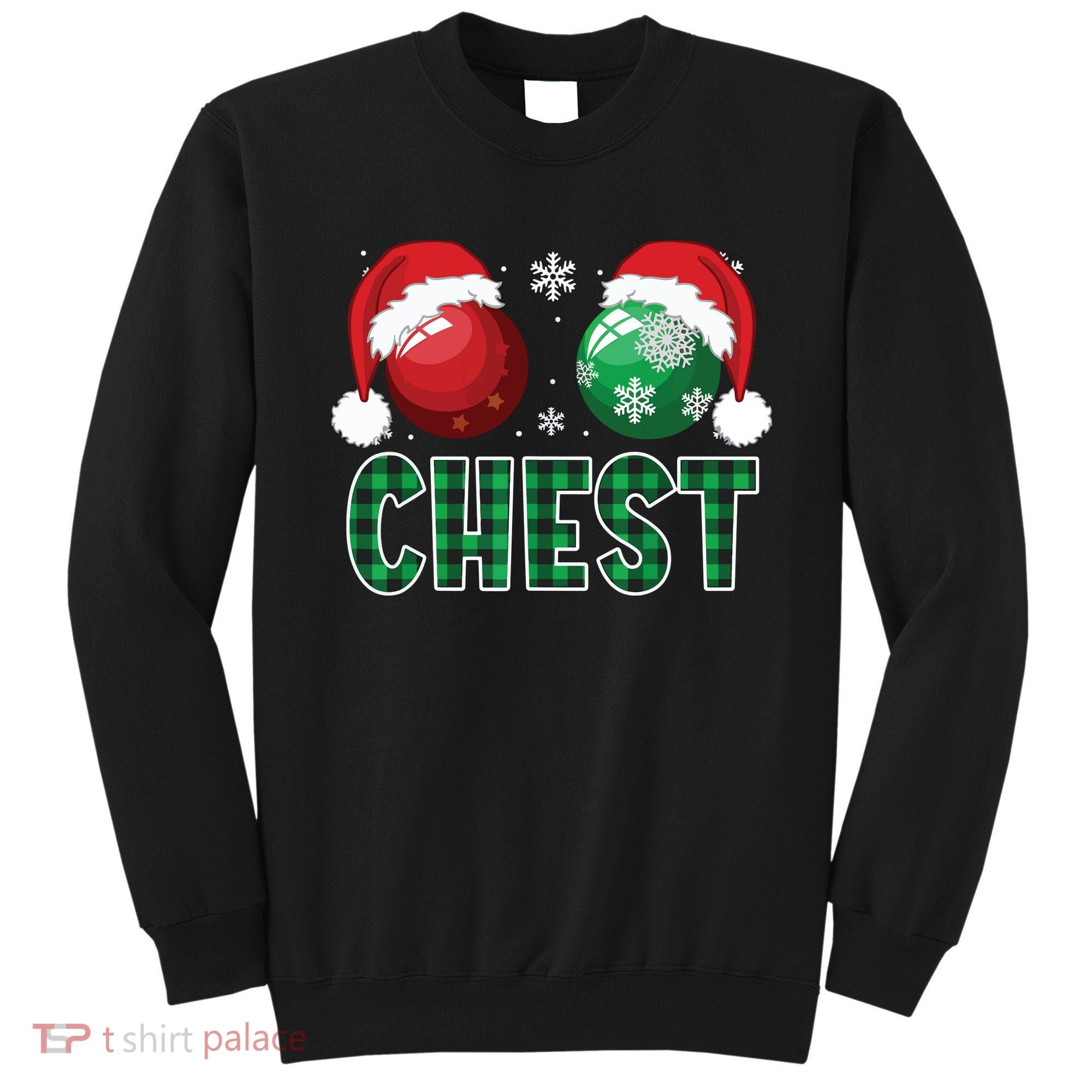 Chest Nuts Christmas Shirts Funny Matching Couple Chestnuts Sweatshirt