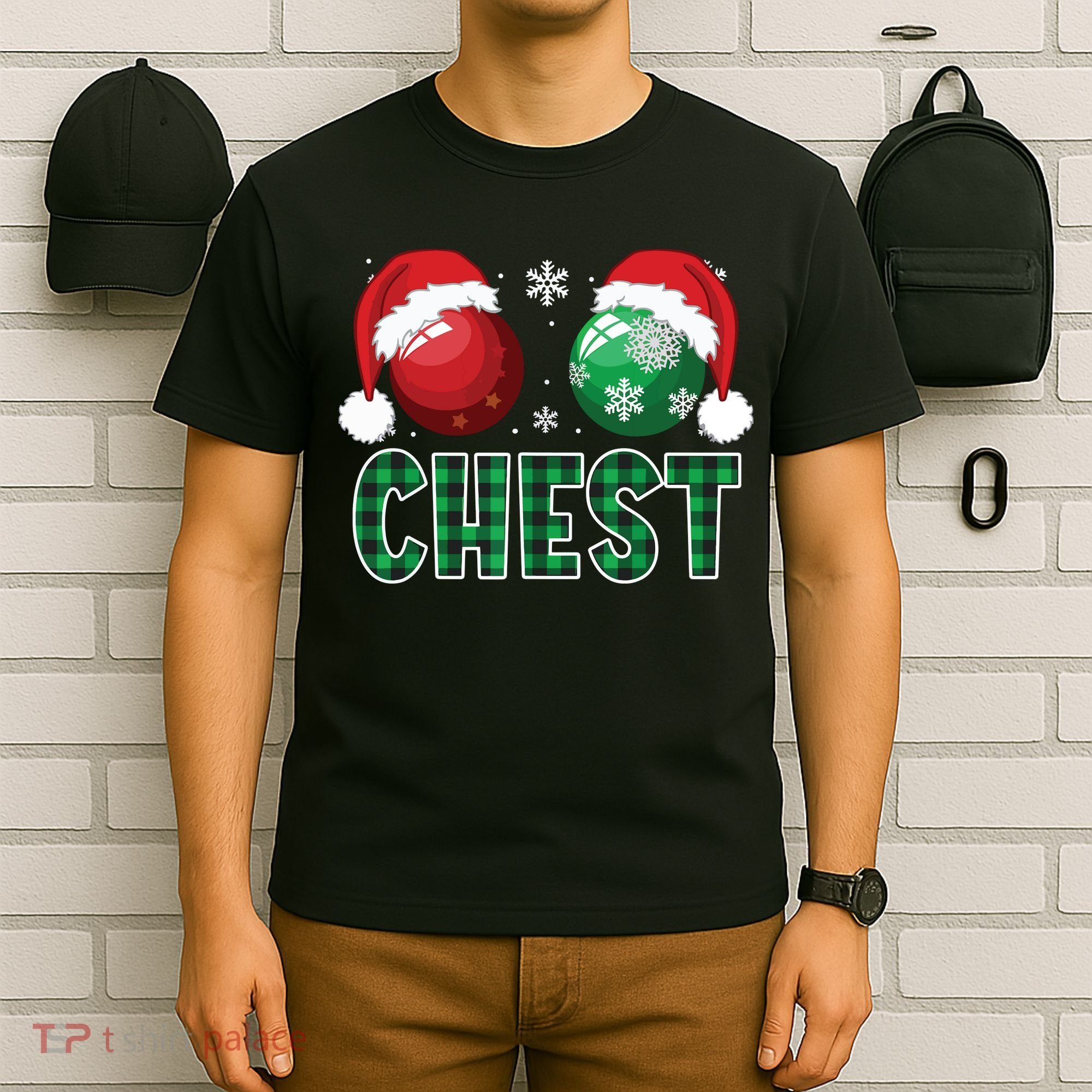 Chest Nuts Christmas Shirts Funny Matching Couple Chestnuts T-Shirt