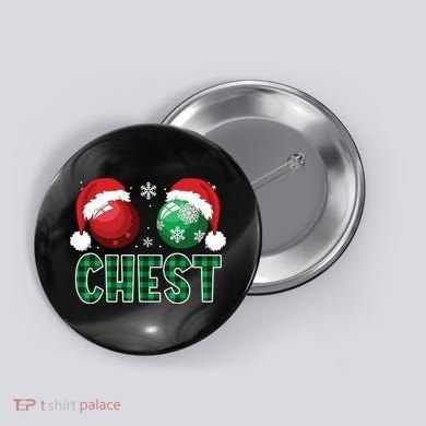 Chest Nuts Christmas Shirts Funny Matching Couple Chestnuts Button