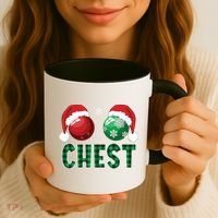 Chest Nuts Christmas Shirts Funny Matching Couple Chestnuts Coffee Mug thumb 3