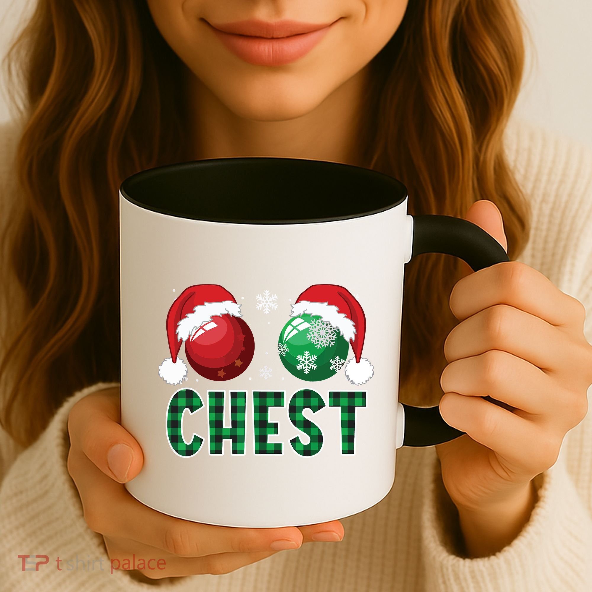 Chest Nuts Christmas Shirts Funny Matching Couple Chestnuts Coffee Mug