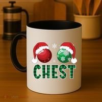 Chest Nuts Christmas Shirts Funny Matching Couple Chestnuts Coffee Mug thumb 4