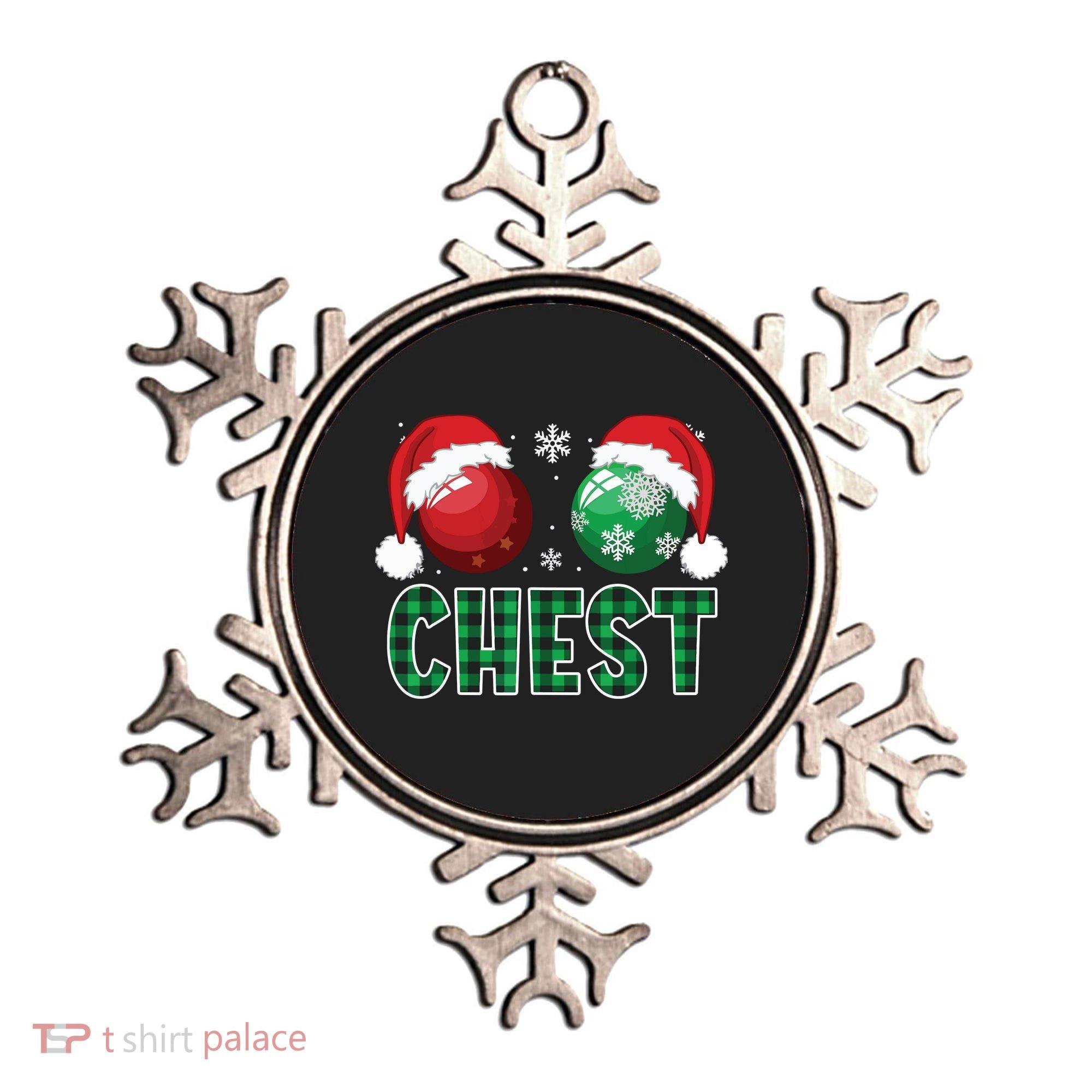 Chest Nuts Christmas Shirts Funny Matching Couple Chestnuts Ornament