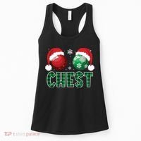 Chest Nuts Christmas Shirts Funny Matching Couple Chestnuts Women's Tank Top thumb 0