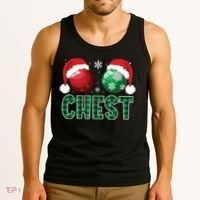 Chest Nuts Christmas Shirts Funny Matching Couple Chestnuts Tank Top thumb 3