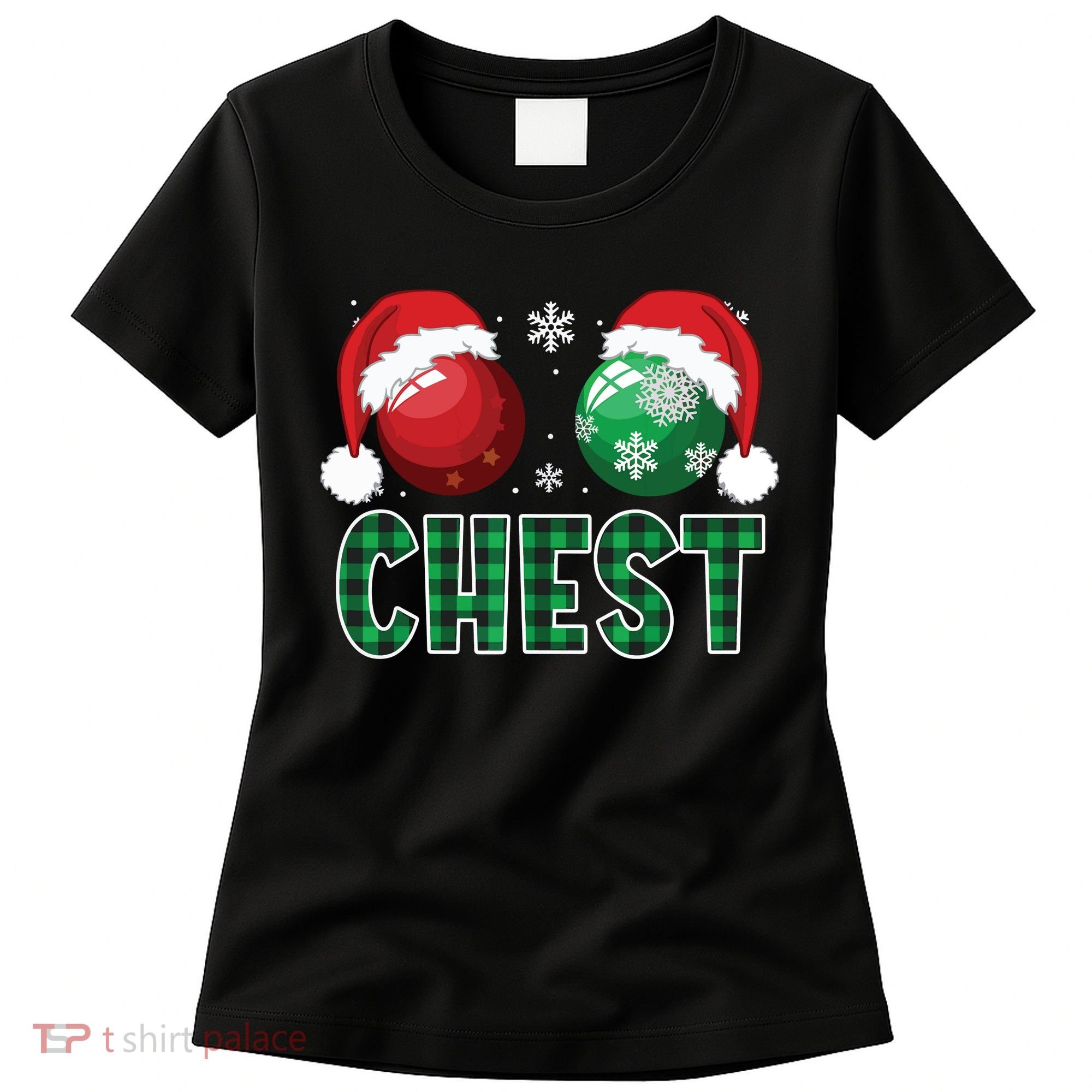 Chest Nuts Christmas Shirts Funny Matching Couple Chestnuts Women's T-Shirt