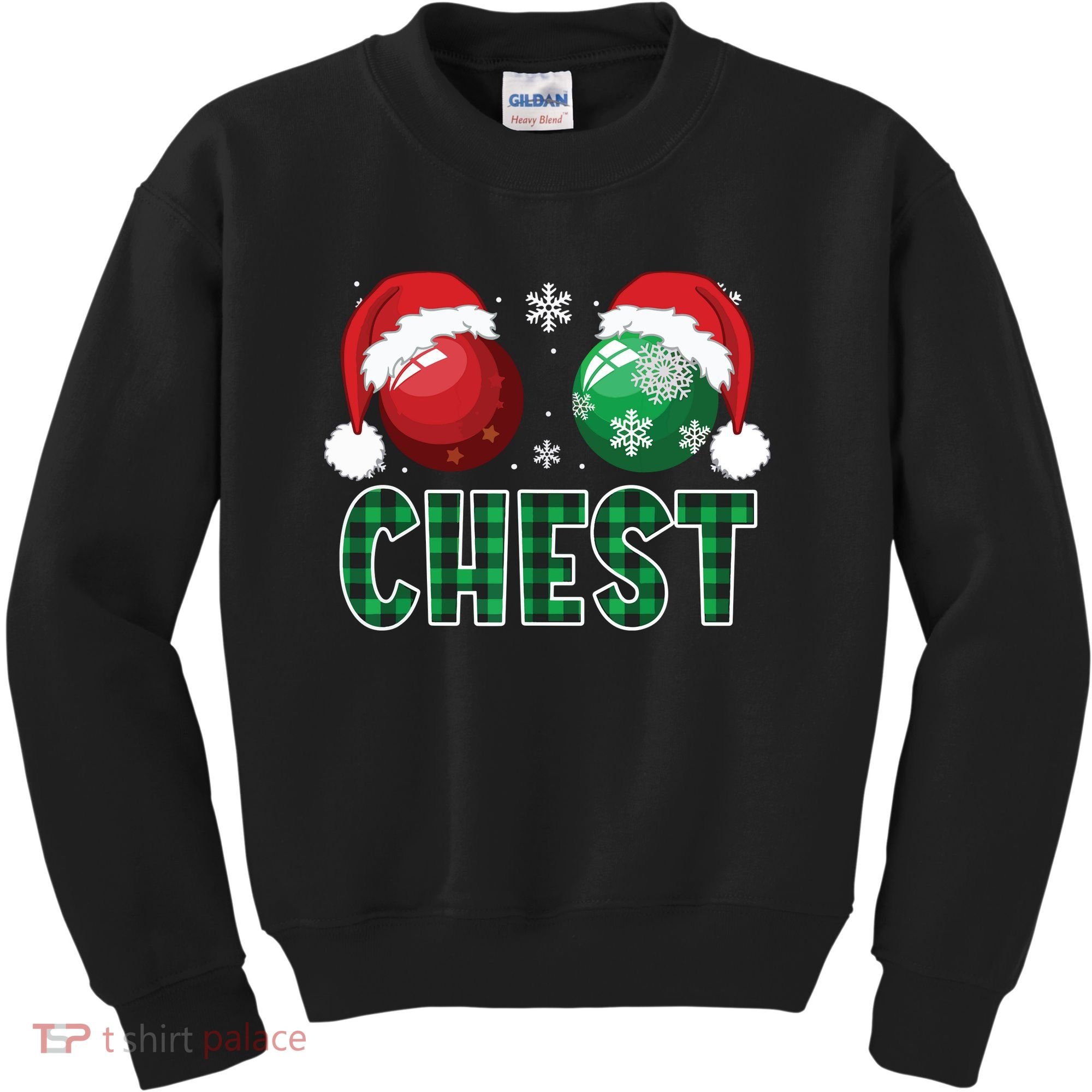 Chest Nuts Christmas Shirts Funny Matching Couple Chestnuts Kids Sweatshirt