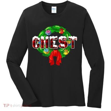 Chest Nuts Christmas Matching Couple Chestnuts Women's Long Sleeve Shirt