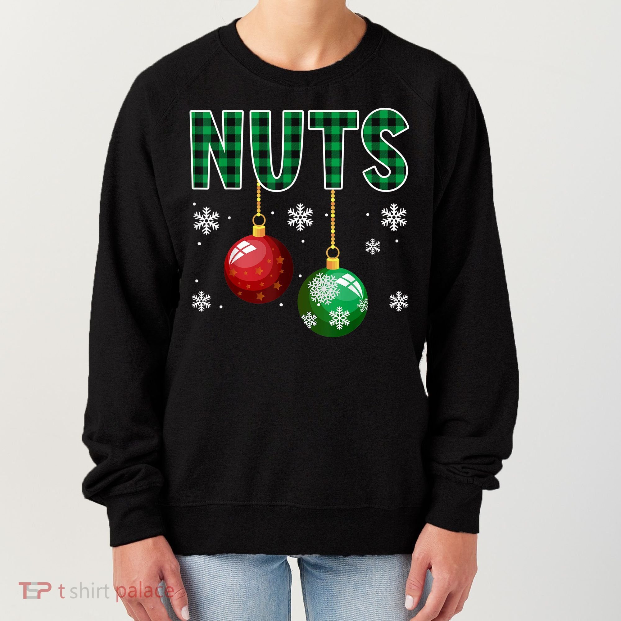 Chest Nuts Christmas  Matching Couple Chestnuts Women's Sweatshirt