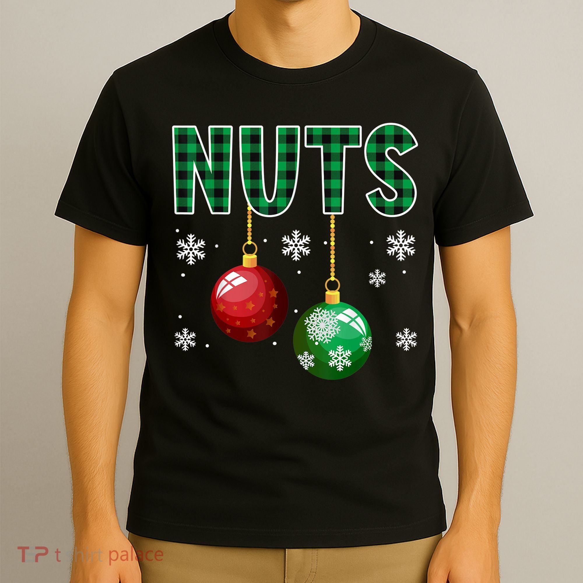 Chest Nuts Christmas  Matching Couple Chestnuts T-Shirt
