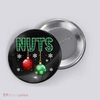 Chest Nuts Christmas  Matching Couple Chestnuts Button thumb 0