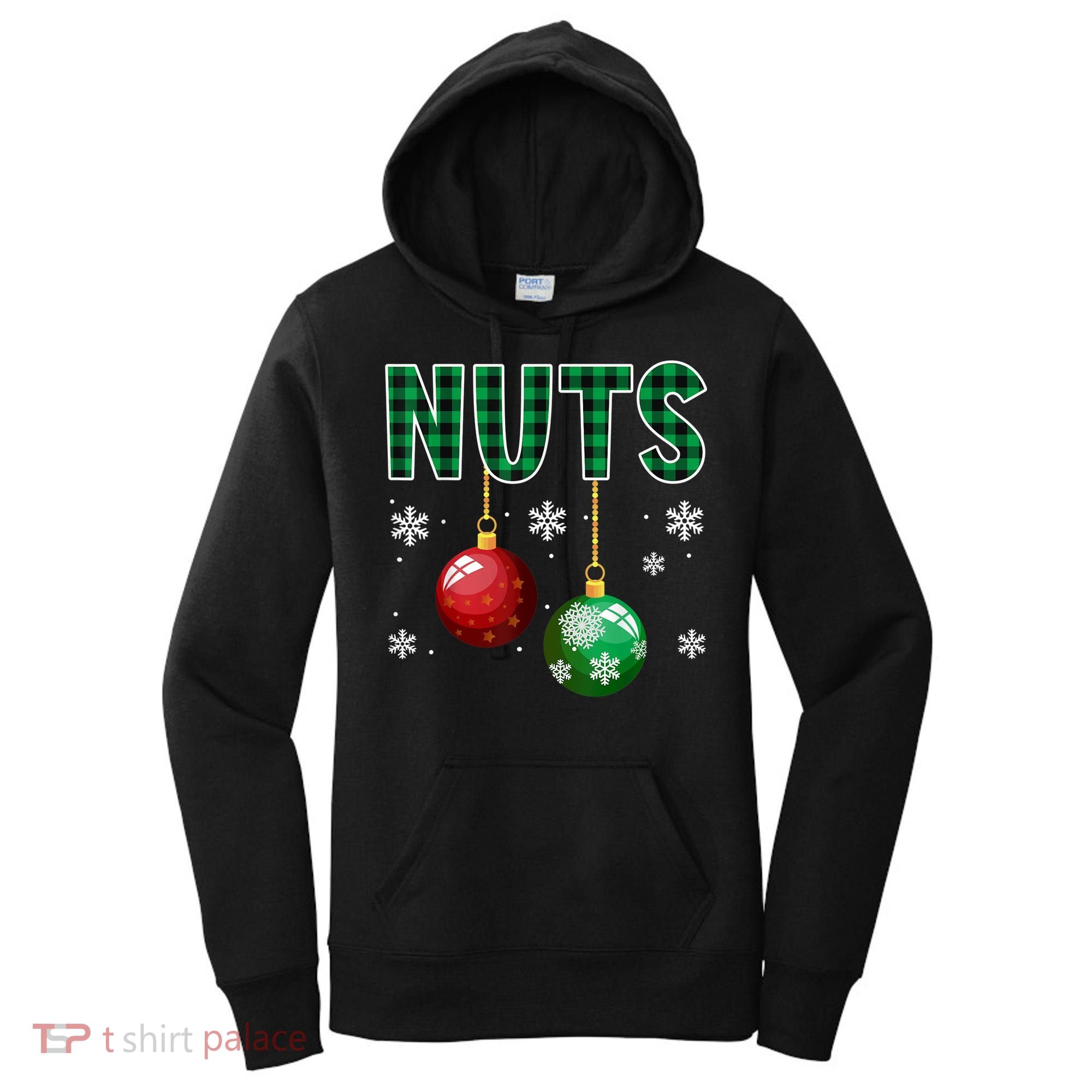 Chest Nuts Christmas  Matching Couple Chestnuts Women's Hoodie