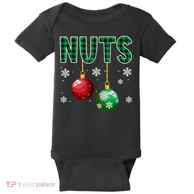 Chest Nuts Christmas  Matching Couple Chestnuts Baby Bodysuit