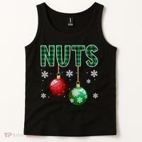 Chest Nuts Christmas  Matching Couple Chestnuts Tank Top thumb 2