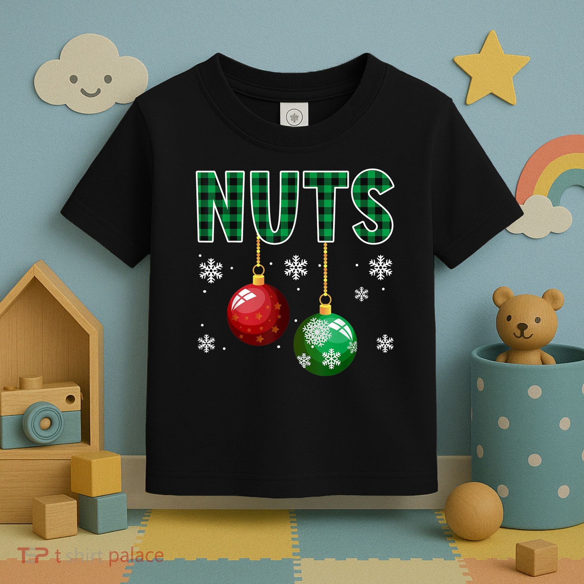Chest Nuts Christmas  Matching Couple Chestnuts Toddler T-Shirt