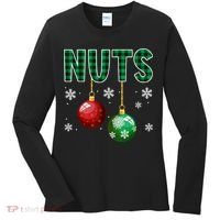 Chest Nuts Christmas  Matching Couple Chestnuts Women's Long Sleeve Shirt thumb 0