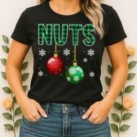 Chest Nuts Christmas  Matching Couple Chestnuts Women's T-Shirt thumb 2