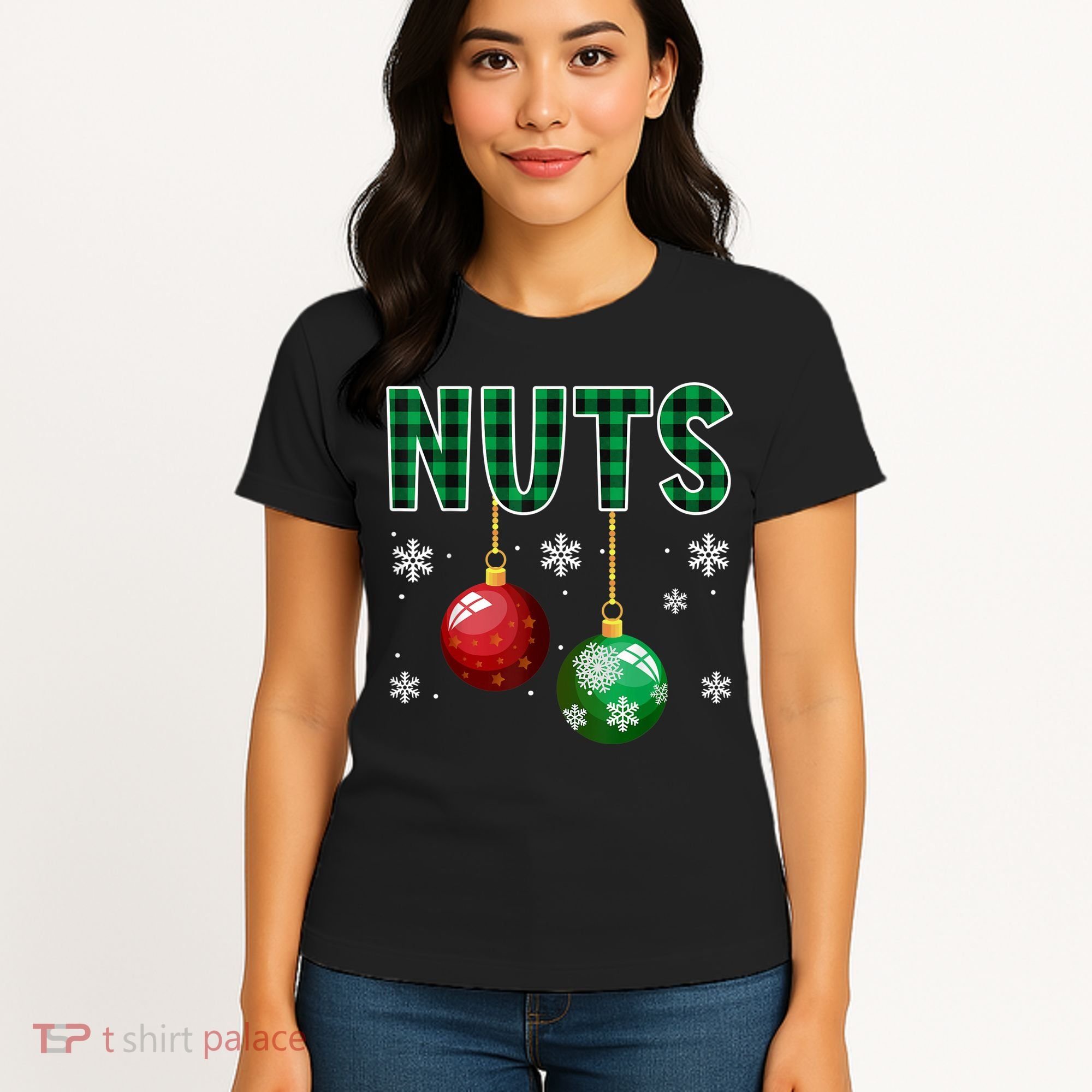 Chest Nuts Christmas  Matching Couple Chestnuts Women's T-Shirt