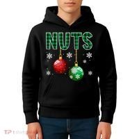 Chest Nuts Christmas  Matching Couple Chestnuts Kids Hoodie thumb 4