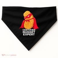 Chicken Nugget Certified Nugget Expert Halloween Costume USA-Made Doggie Bandana thumb 0