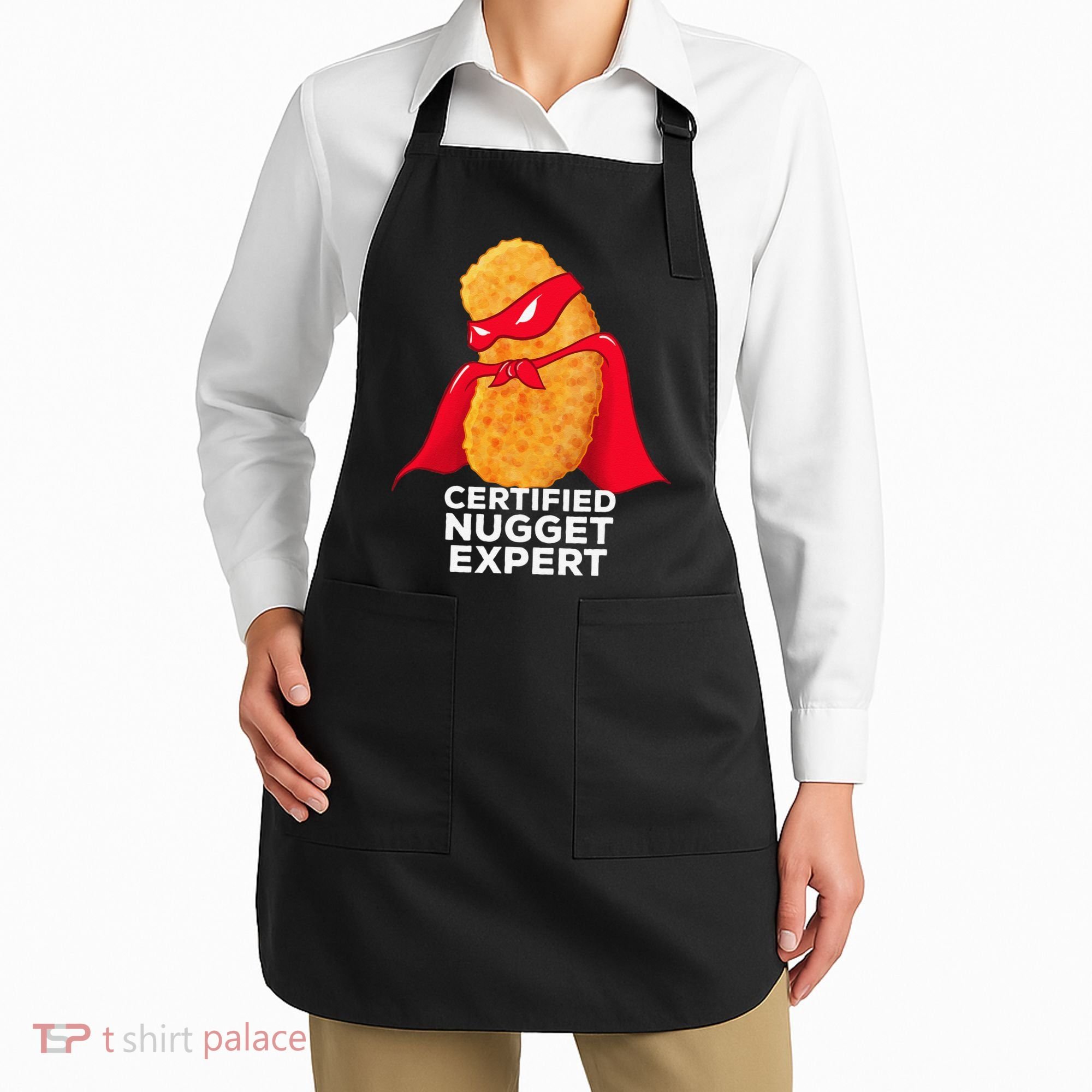 Chicken Nugget Certified Nugget Expert Halloween Costume Apron