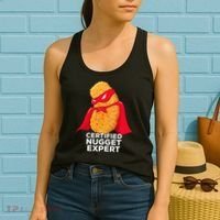 Chicken Nugget Certified Nugget Expert Halloween Costume Women's Tank Top thumb 2