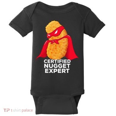 Chicken Nugget Certified Nugget Expert Halloween Costume Baby Bodysuit