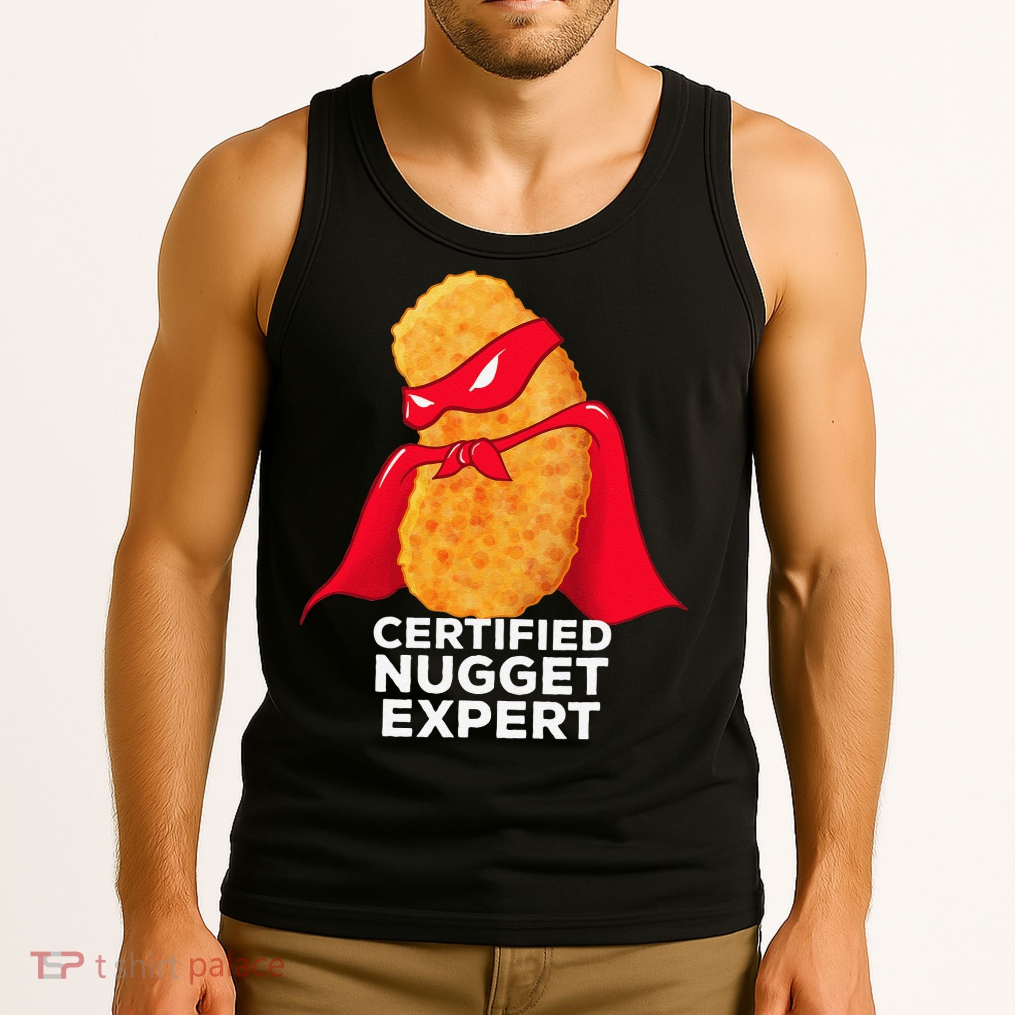 Chicken Nugget Certified Nugget Expert Halloween Costume Tank Top