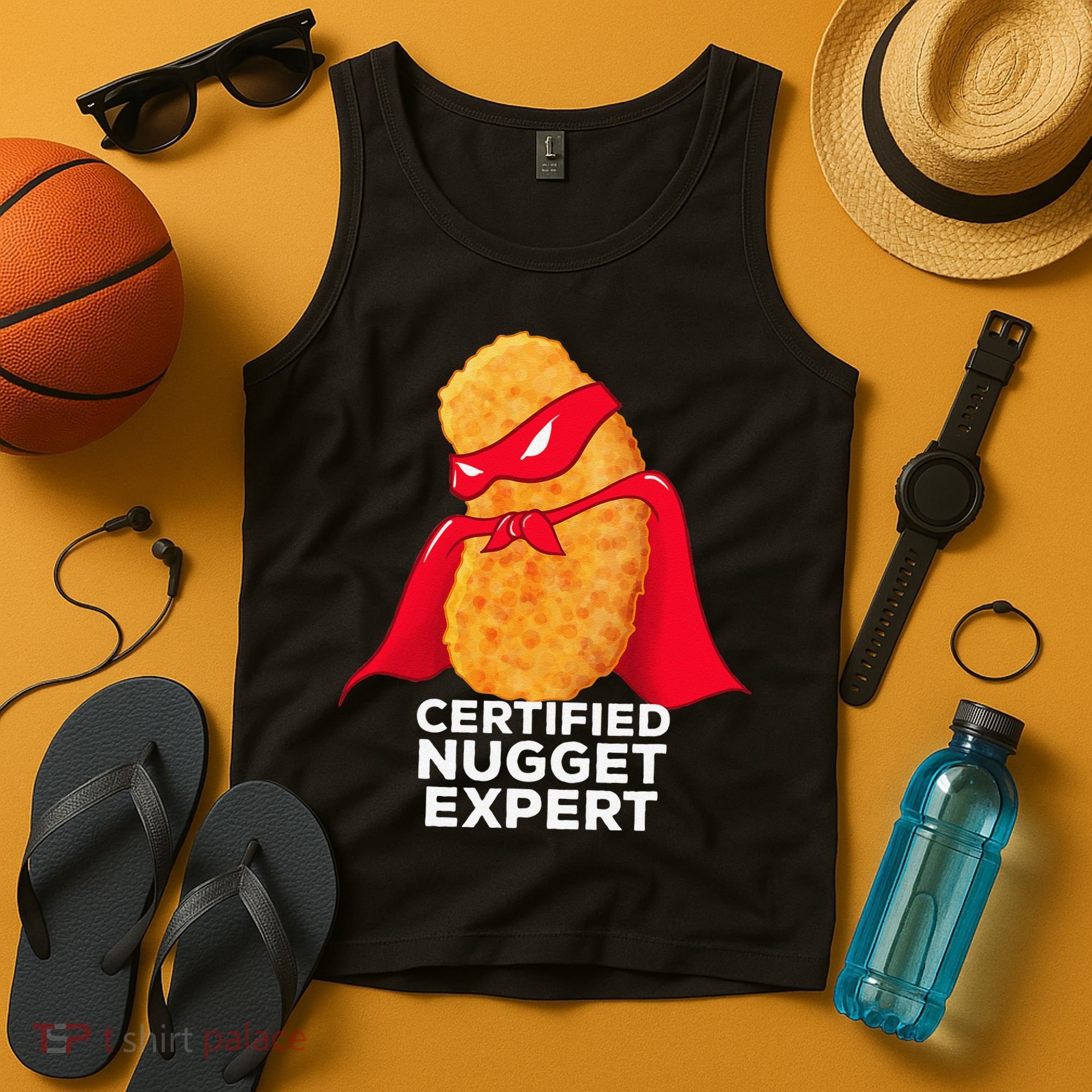 Chicken Nugget Certified Nugget Expert Halloween Costume Tank Top