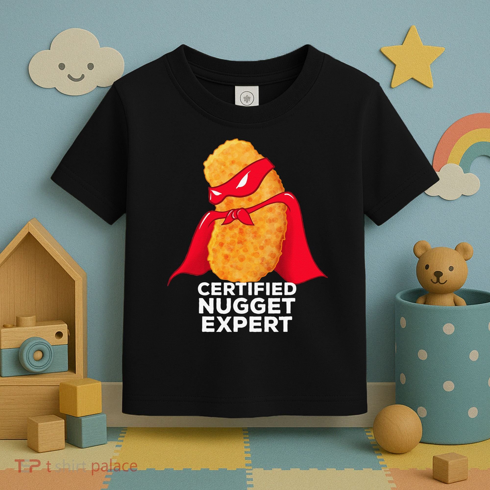 Chicken Nugget Certified Nugget Expert Halloween Costume Toddler T-Shirt