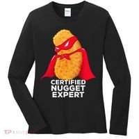 Chicken Nugget Certified Nugget Expert Halloween Costume Women's Long Sleeve Shirt thumb 0