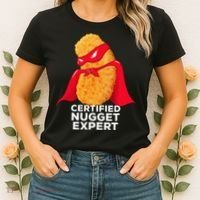 Chicken Nugget Certified Nugget Expert Halloween Costume Women's T-Shirt thumb 2