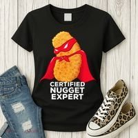 Chicken Nugget Certified Nugget Expert Halloween Costume Women's T-Shirt thumb 3